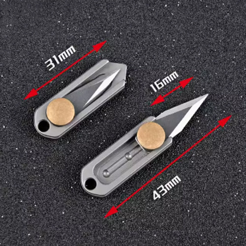 Titanium Pocket Push Knife